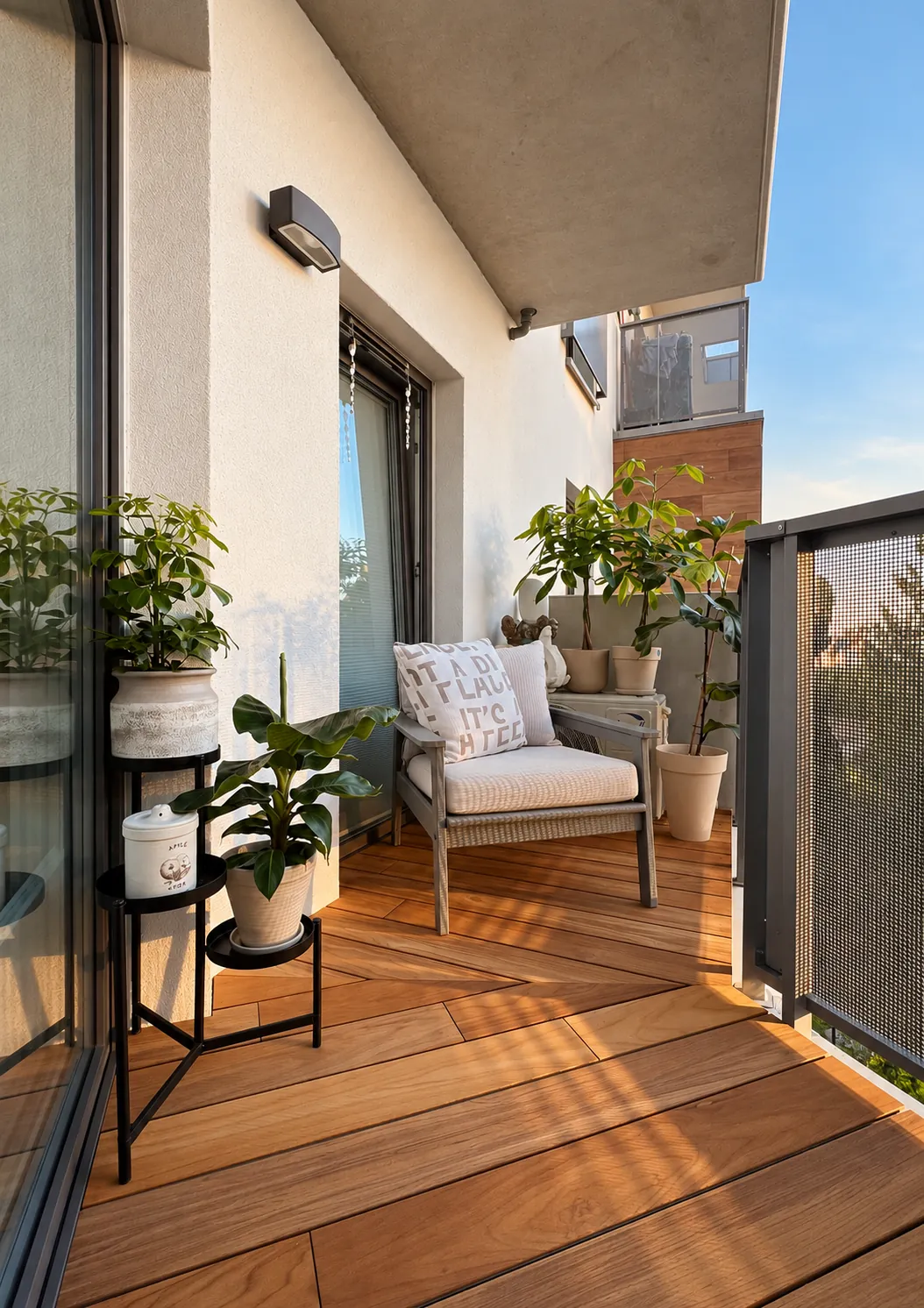 A Teak balcony in Bielsko-Biała
