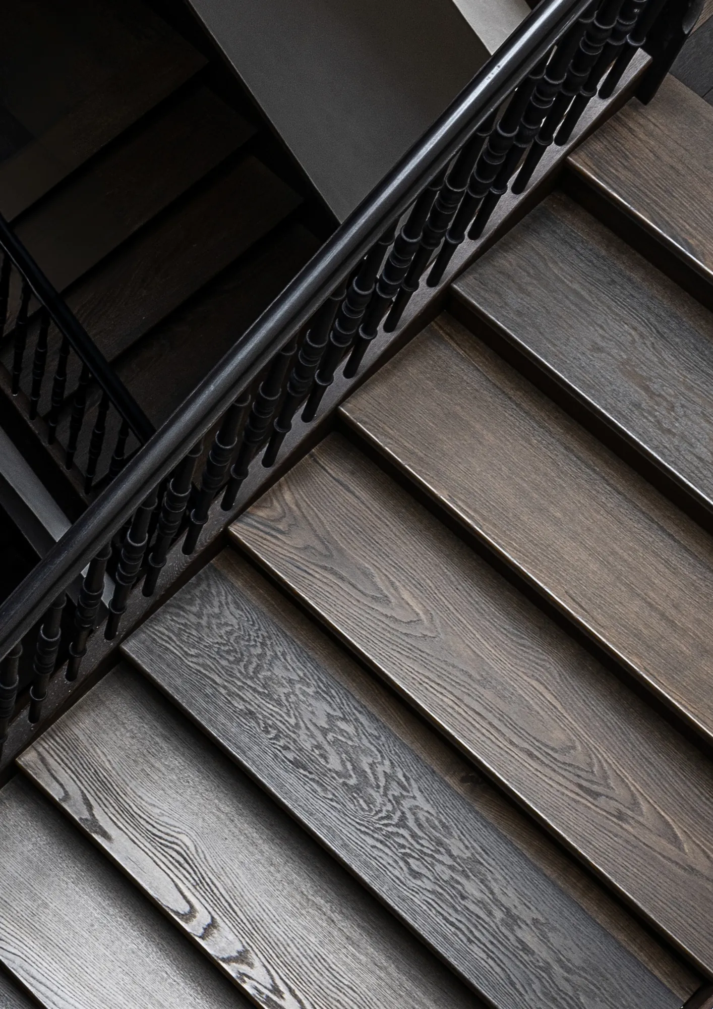 Restored oak parquet in a historic tenement house
