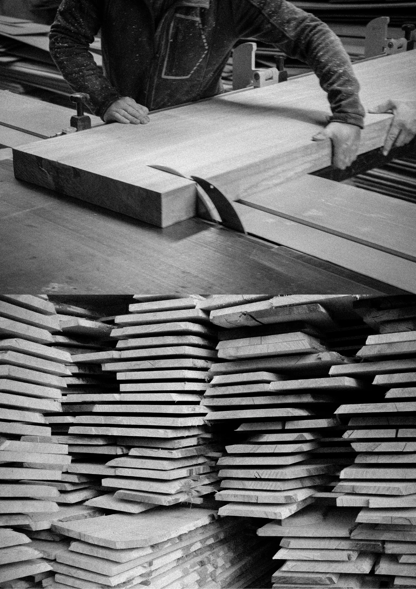 Boards in the workshop
